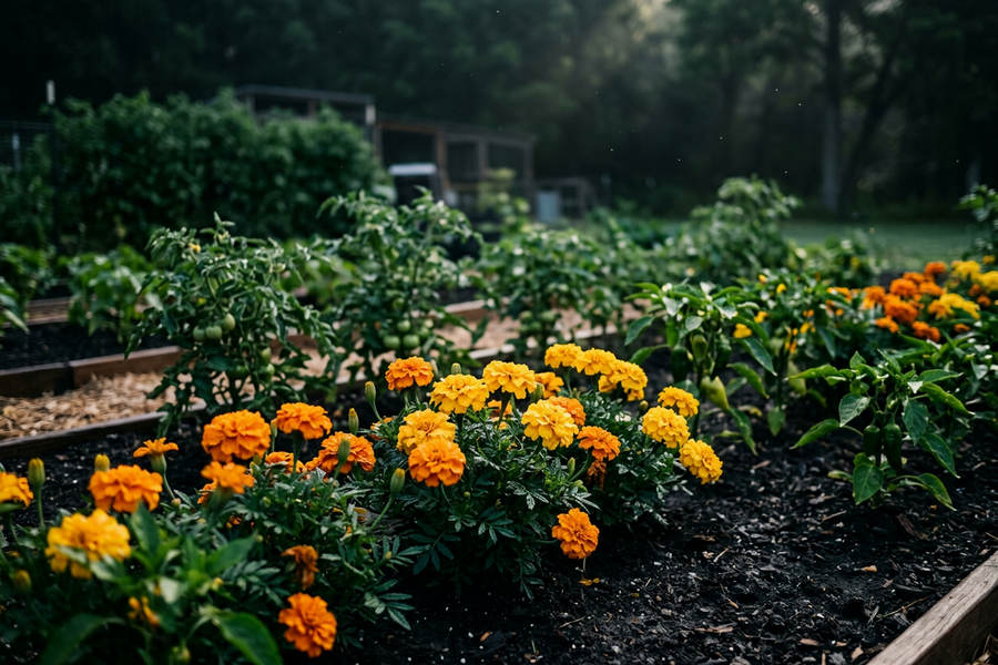 Навіщо сіяти чорнобривці на городі